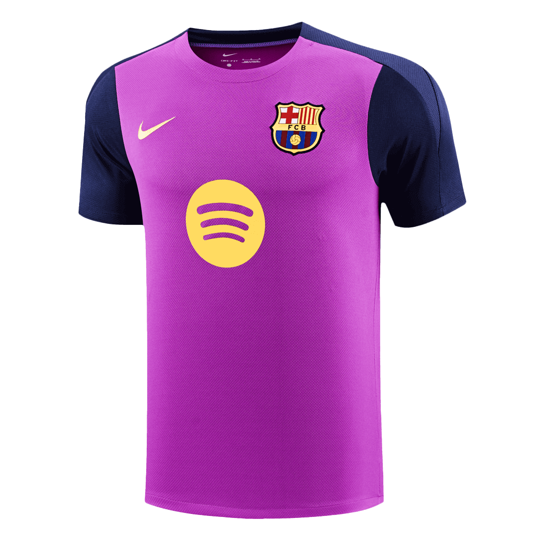 Koszulka piłkarska Barcelona przed meczem treningowym 2025/26 w kolorze fioletowym