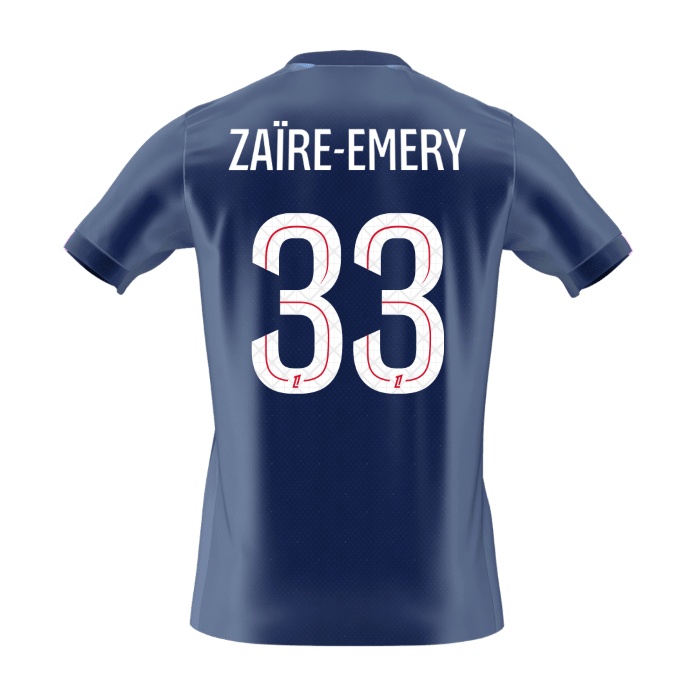 Koszulka piłkarska ZAïRE EMERY #33 PSG Home 2025/26