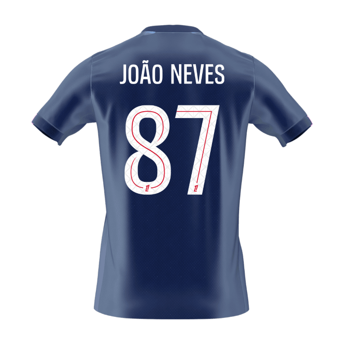 Domowa koszulka piłkarska JOÃO NEVES #87 PSG 2025/26