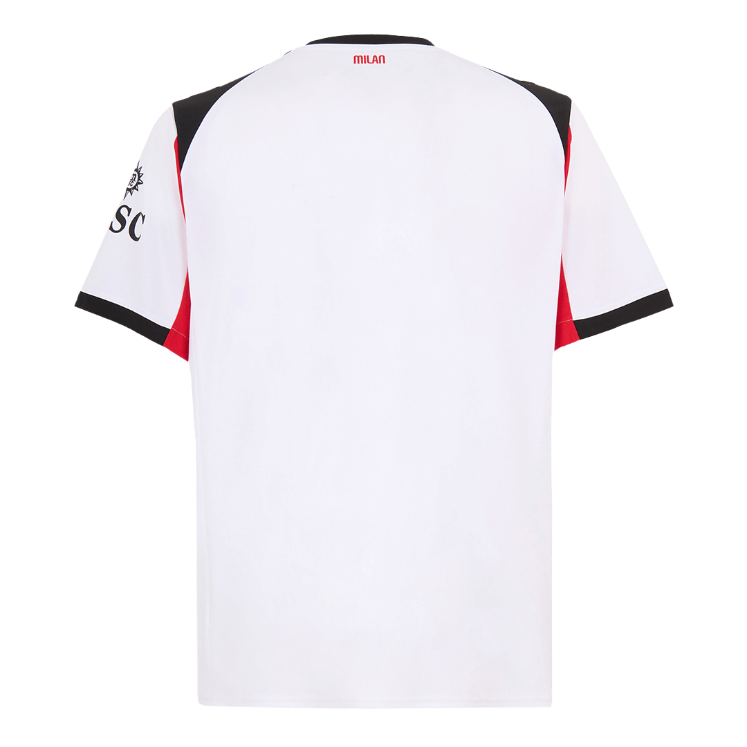 Koszulka wyjazdowa AC Milan 2025/26, biała