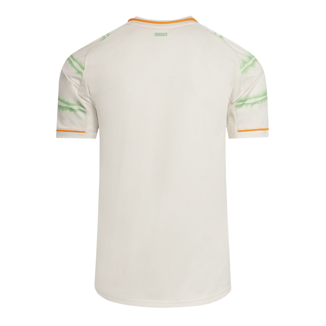 Trzecia wyjazdowa koszulka piłkarska Celticu 2025/26, biała
