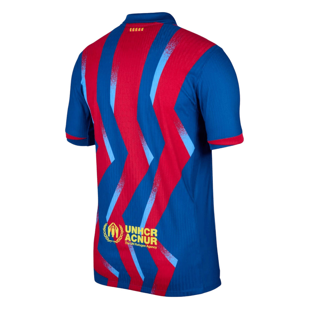 Autentyczna czwarta wyjazdowa koszulka piłkarska Barcelony 2025/26