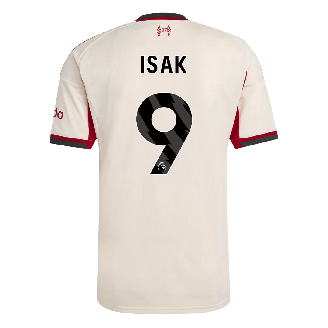 ISAK #9 Liverpool Koszulka wyjazdowa 25/26 Biała