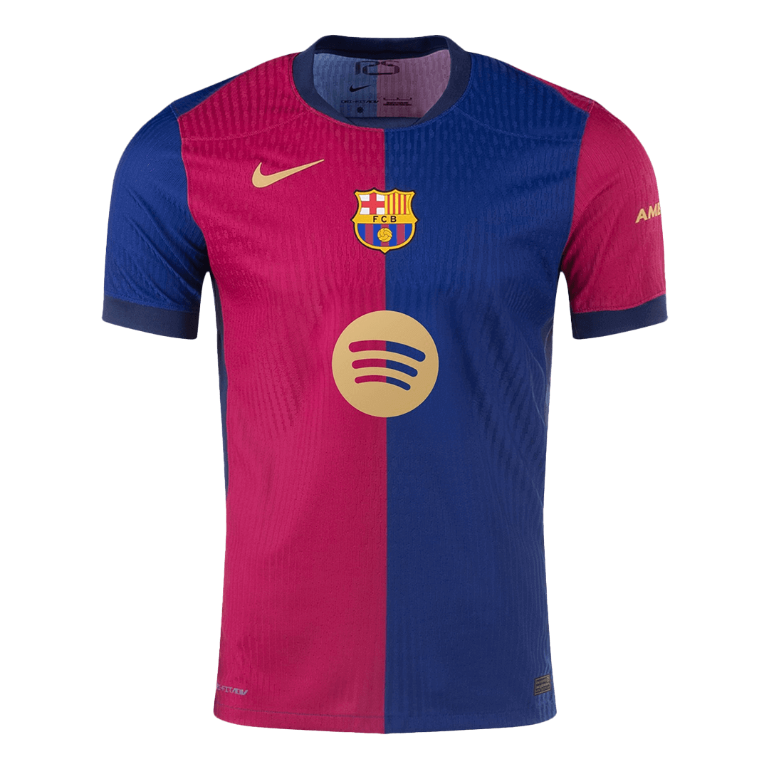 Oryginalna koszulka domowa GAVI #6 Barcelona 2024/25 – logo Spotify bez tekstu