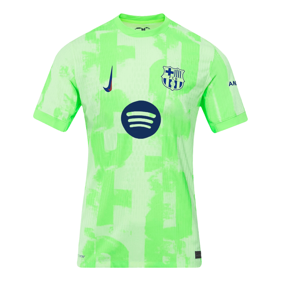 Authentic LEWANDOWSKI #9 Barcelona Third Away Soccer Jersey 2024/25 - UCL£¨Spotify Logo Without Text£©
