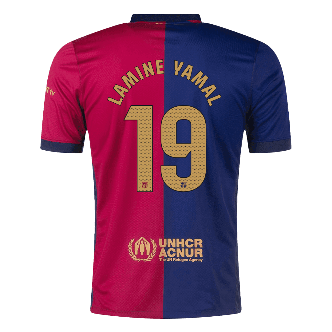 Domowa koszulka piłkarska LAMINE YAMAL #19 Barcelona 2024/25