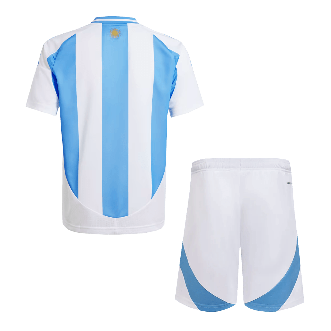 Dziecięcy zestaw koszulek piłkarskich reprezentacji Argentyny (koszulka + spodenki) 2024