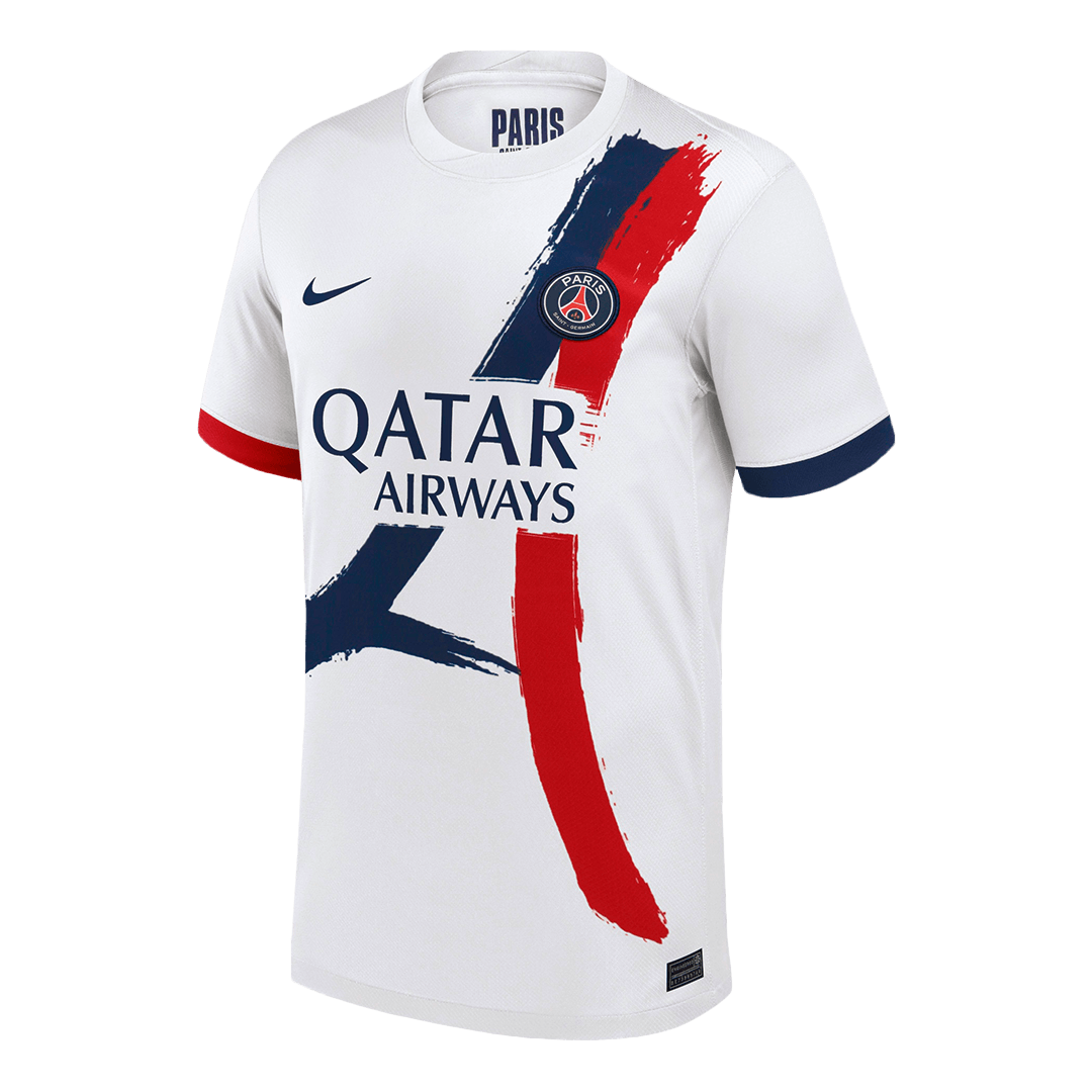 Wyjazdowa koszulka piłkarska O.DEMBÉLÉ #10 PSG 2024/25 biała
