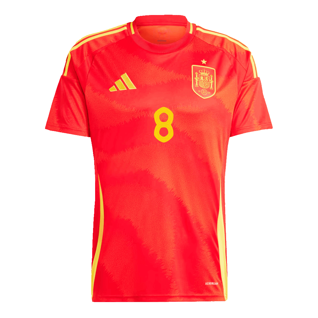 FABIÁN #8 Domowa koszulka piłkarska Hiszpanii na Euro 2024