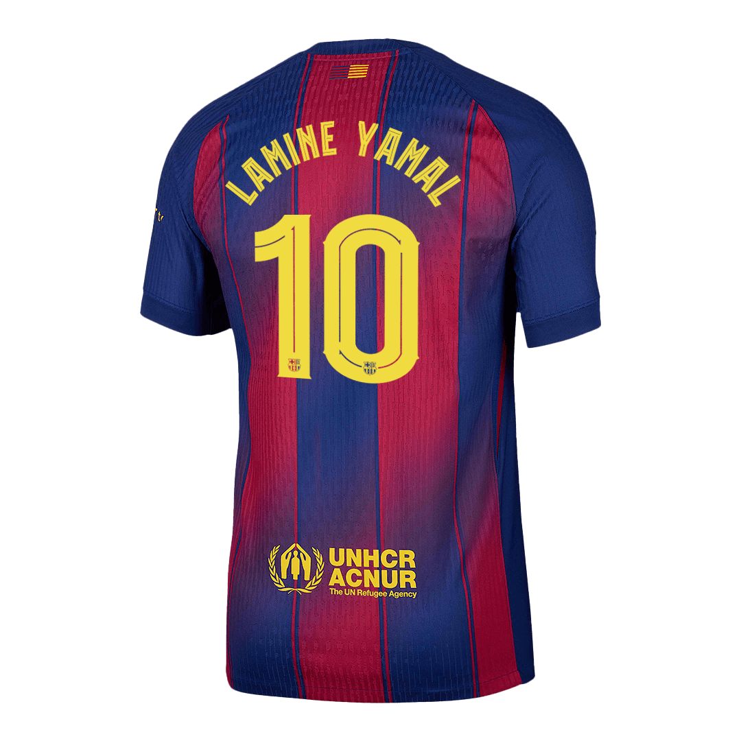Oryginalna koszulka domowa LAMINE YAMAL #10 Barcelona 2025/26 Red&Blue - UCL