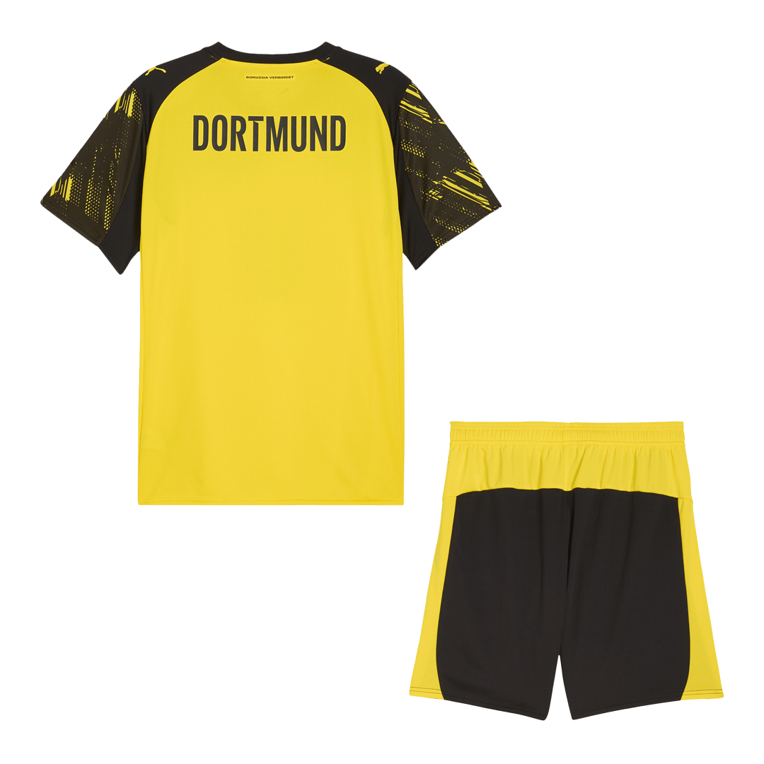 Borussia Dortmund - strój domowy piłkarski (koszulka + spodenki) 2025/26 żółty