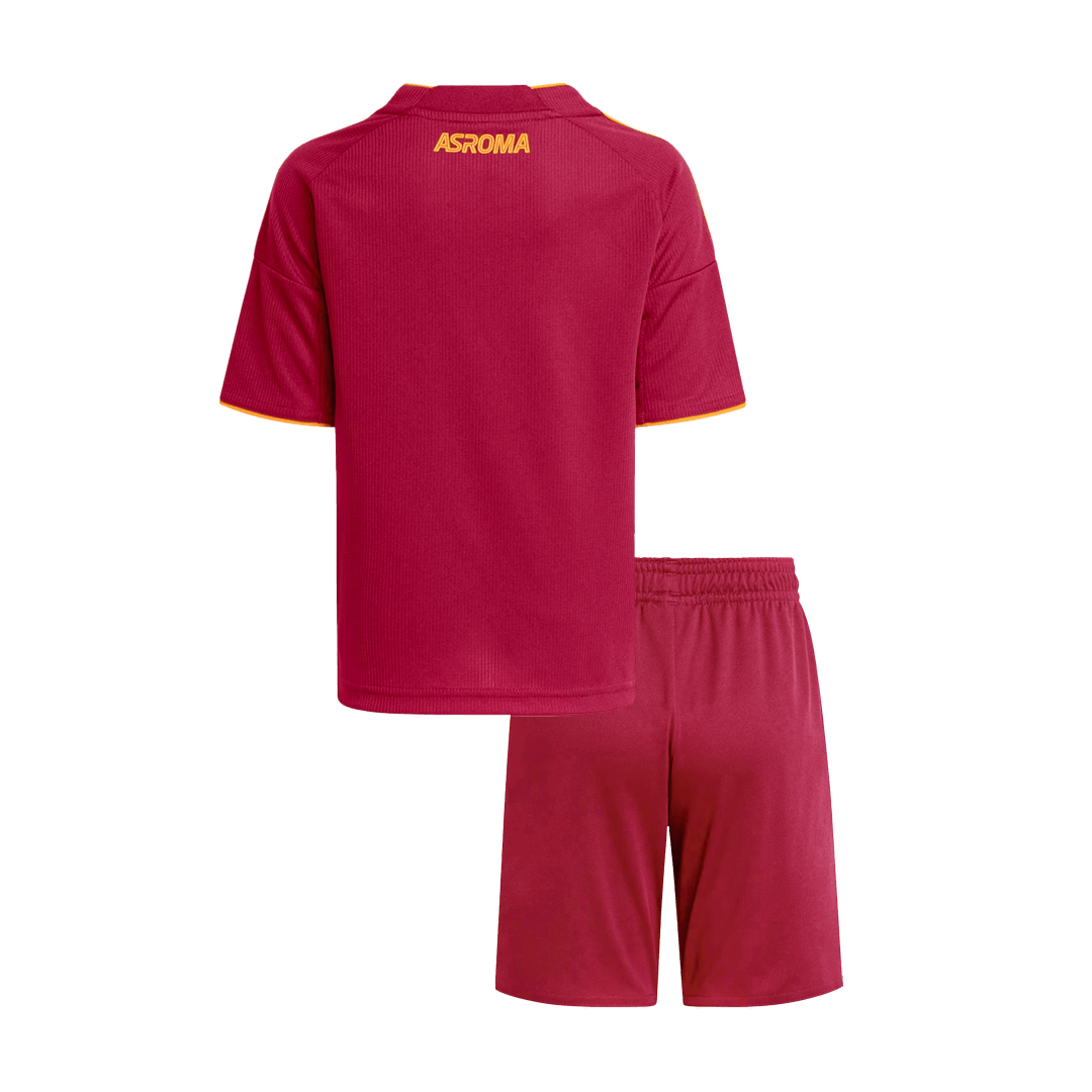 Dziecięcy zestaw piłkarski Roma Home (koszulka + spodenki) 2025/26