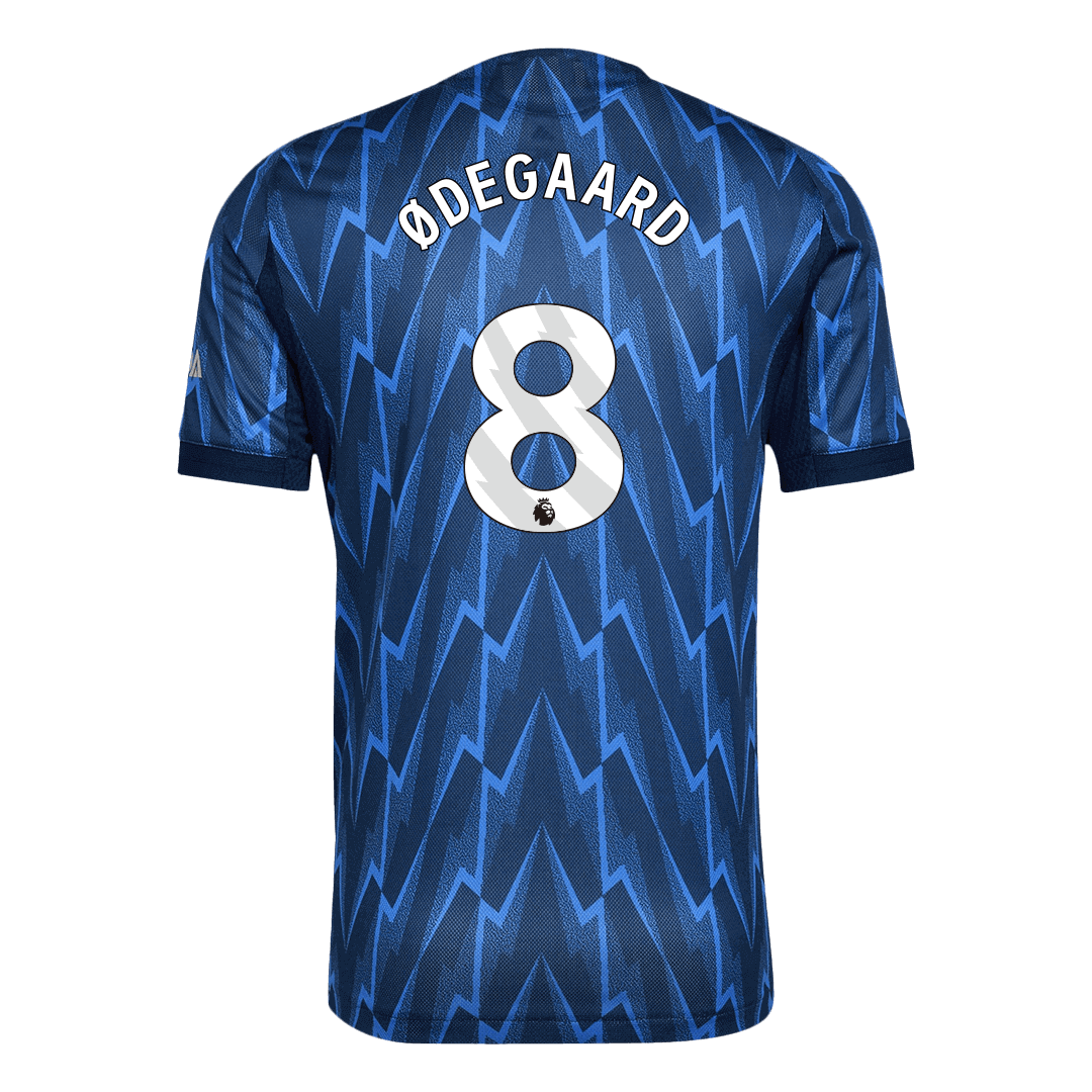 Koszulka wyjazdowa Arsenalu nr 8 ØDEGAARD 2025/26, niebieska