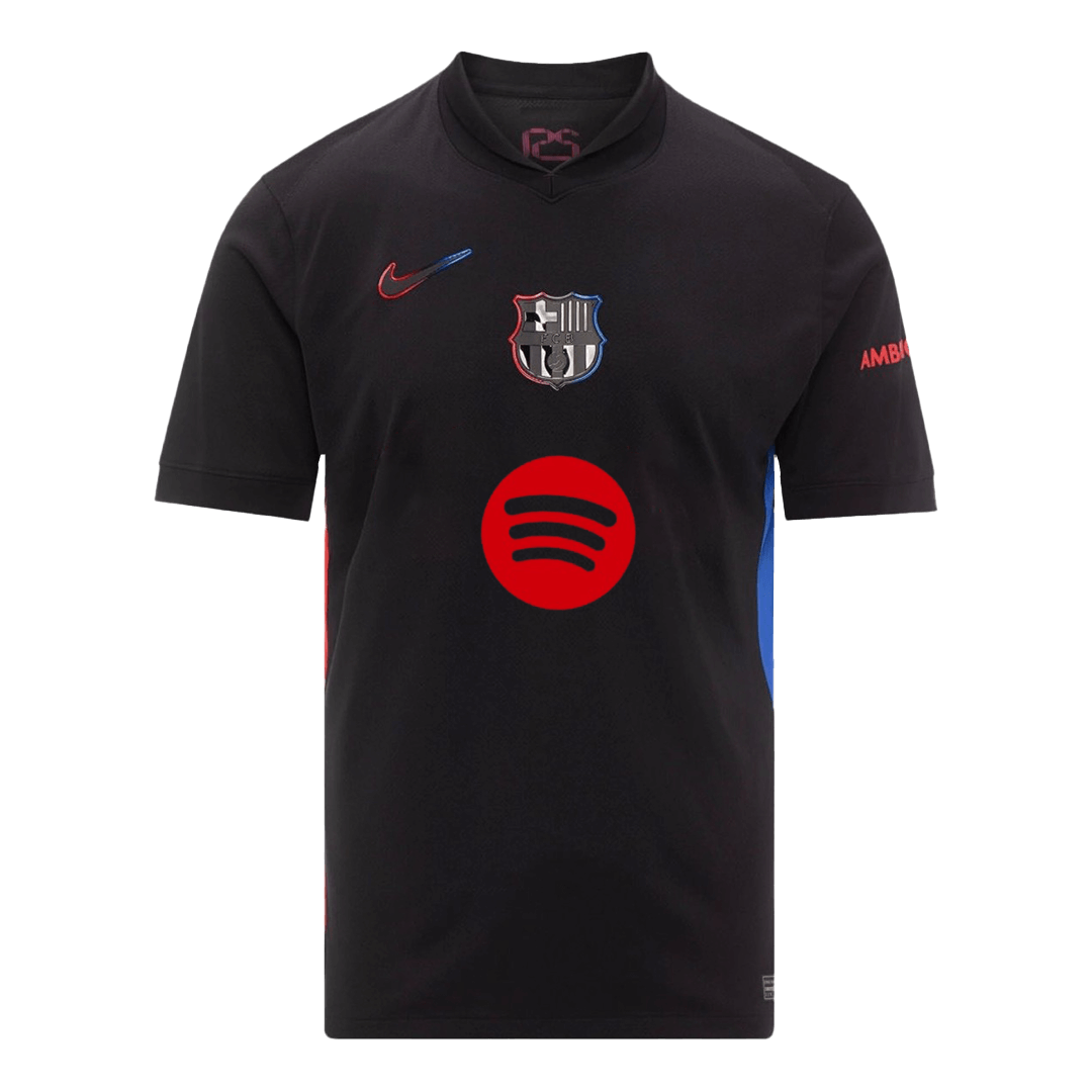 LEWANDOWSKI #9 Barcelona Wyjazdowa Koszulka Piłkarska 2024/25 - Logo Spotify Bez Tekstu