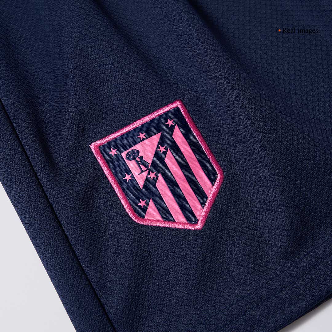 Trzeci wyjazdowy zestaw piłkarski dla dzieci Atletico Madryt (koszulka + spodenki) 2024/25