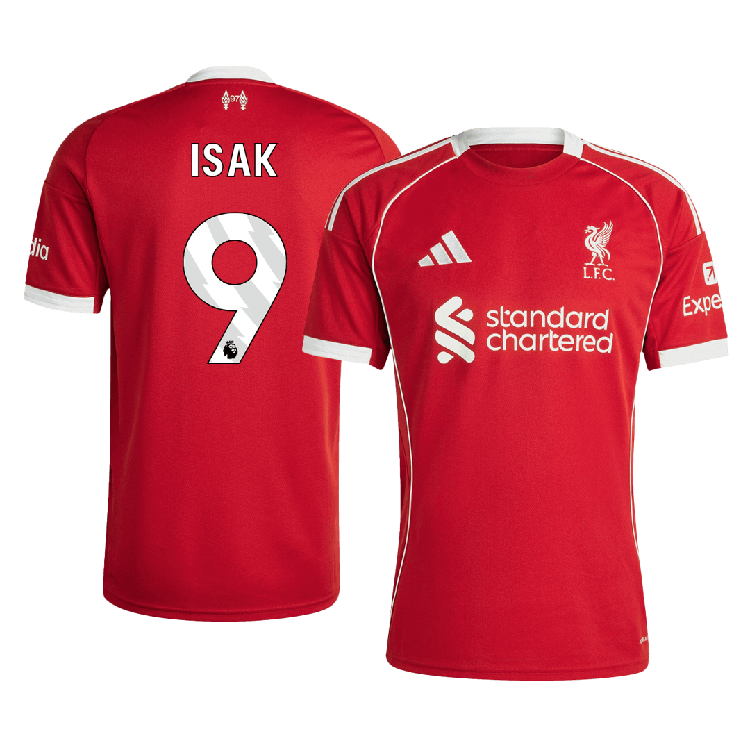 ISAK #9 Liverpool Koszulka domowa piłkarska 25/26 czerwona