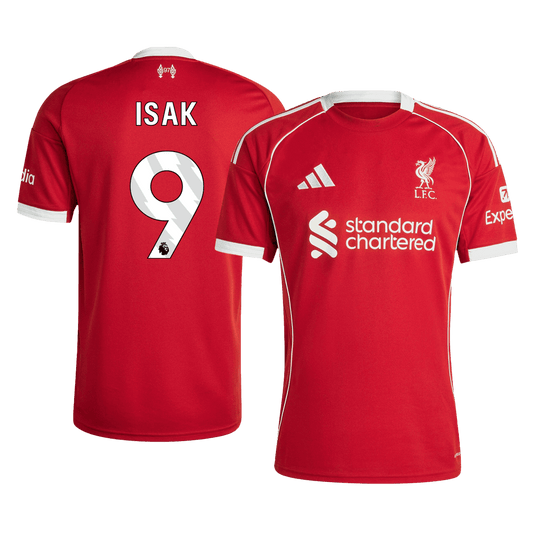 ISAK #9 Liverpool Koszulka domowa piłkarska 25/26 czerwona