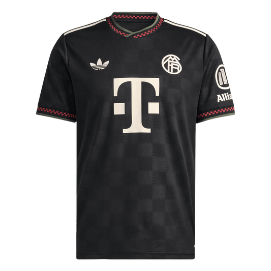 Trzecia wyjazdowa koszulka piłkarska Bayernu Monachium 2025/26, czarna