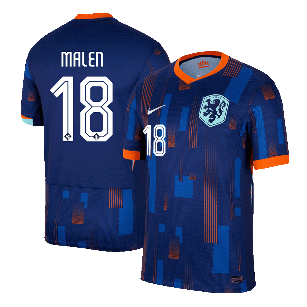 Koszulka wyjazdowa MALEN #18 Holandia na Euro 2024