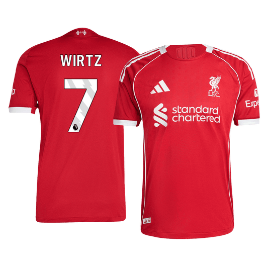 Oryginalna koszulka domowa WIRTZ #7 Liverpool 2025/26 w kolorze czerwonym