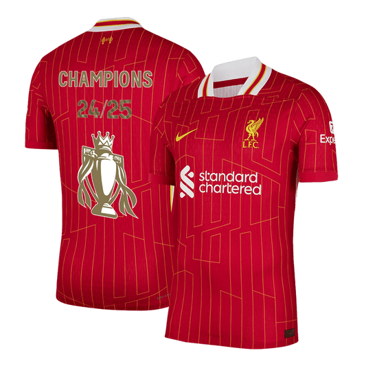 Oryginalna koszulka domowa Liverpoolu w kolorze czerwonym - CHAMPIONS 24/25