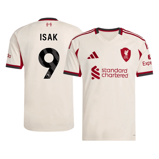 ISAK #9 Liverpool Koszulka wyjazdowa 25/26 Biała