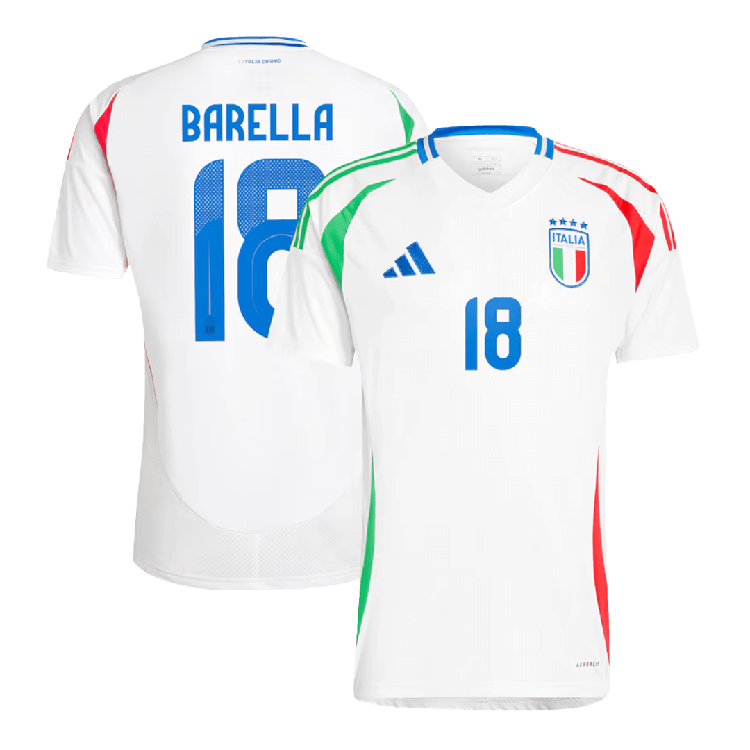 Koszulka wyjazdowa BARELLA #18 Italy Soccer na Euro 2024
