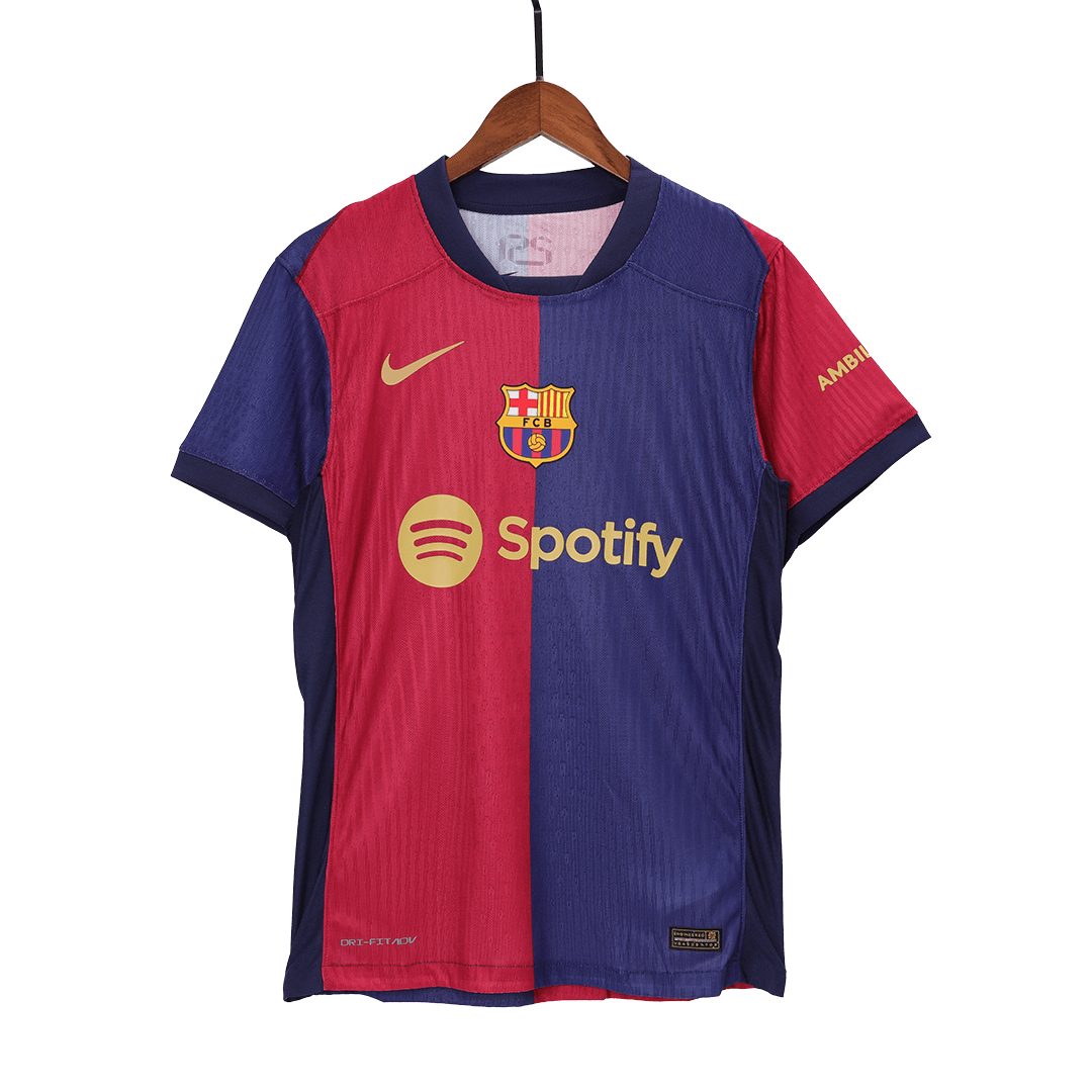 Oryginalna koszulka domowa Barcelony na sezon 2024/25 – stary sponsor