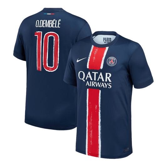 Koszulka piłkarska O.DEMBÉLÉ #10 PSG Home 2024/25 Granatowy - UCL