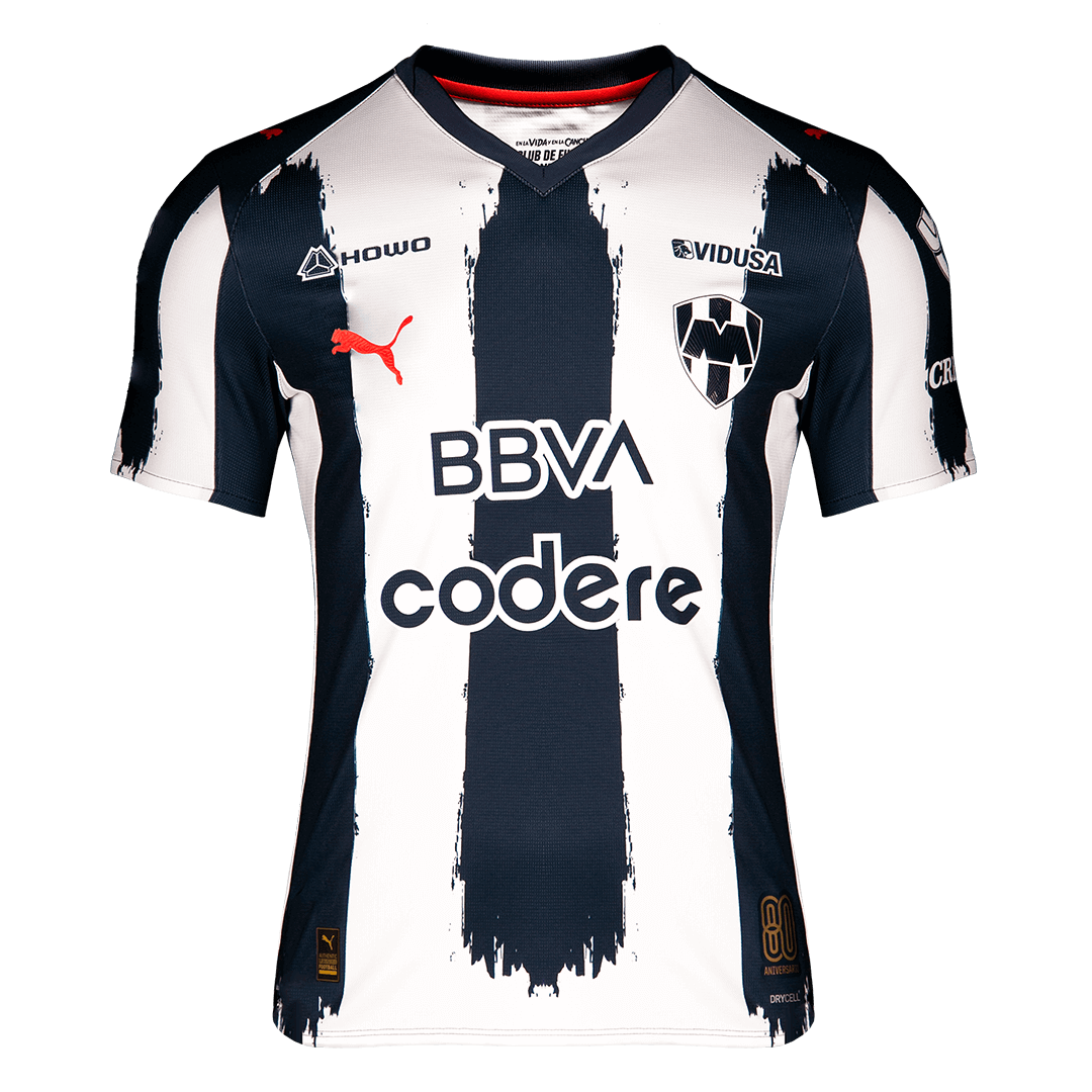 Koszulka domowa Monterrey Soccer 25/26, biało-granatowa