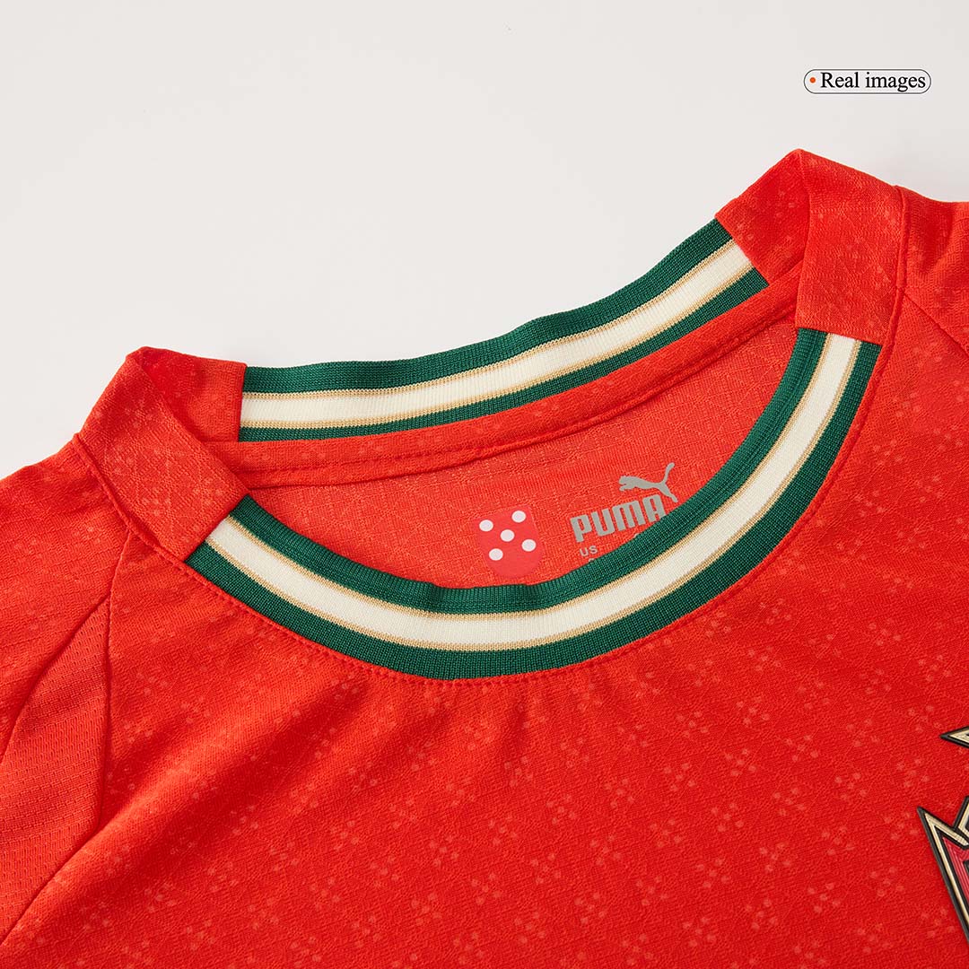 Oryginalna koszulka domowa RONALDO #7 Portugalia 2025 w kolorze czerwonym