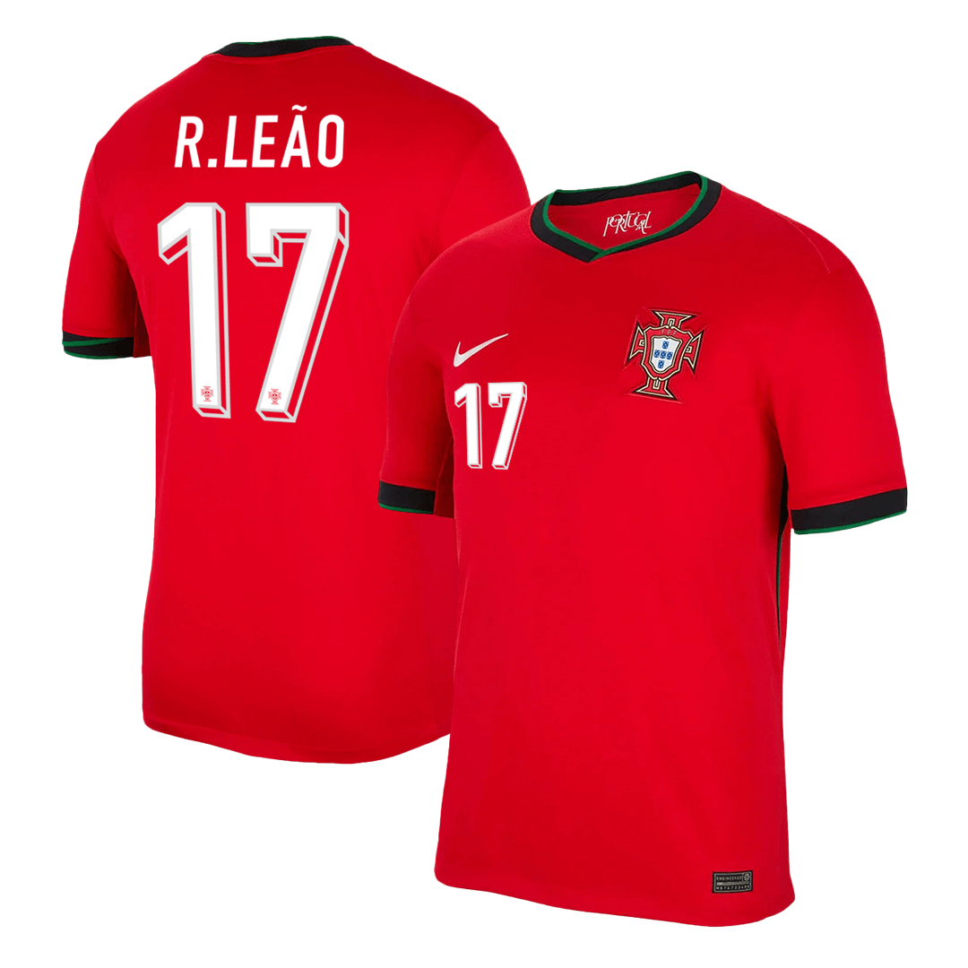 Koszulka piłkarska R.LEÃO #17 Portugalia domowa na Euro 2024