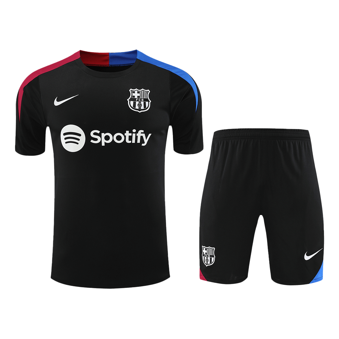 Zestaw piłkarski Barcelona przed meczem (koszulka + spodenki) 2024/25