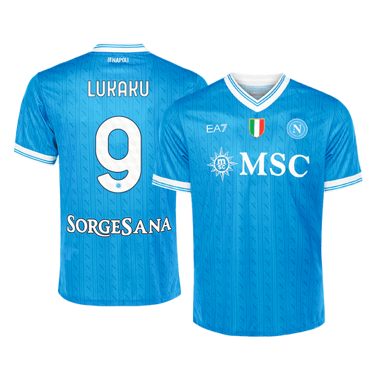 Koszulka domowa Napoli LUKAKU #9 2025/26, niebieska