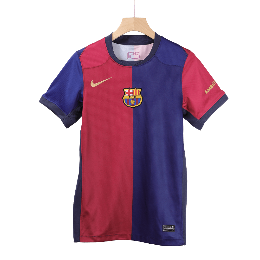Koszulka domowa GAVI #6 Barcelona 2024/25 – logo Spotify bez tekstu