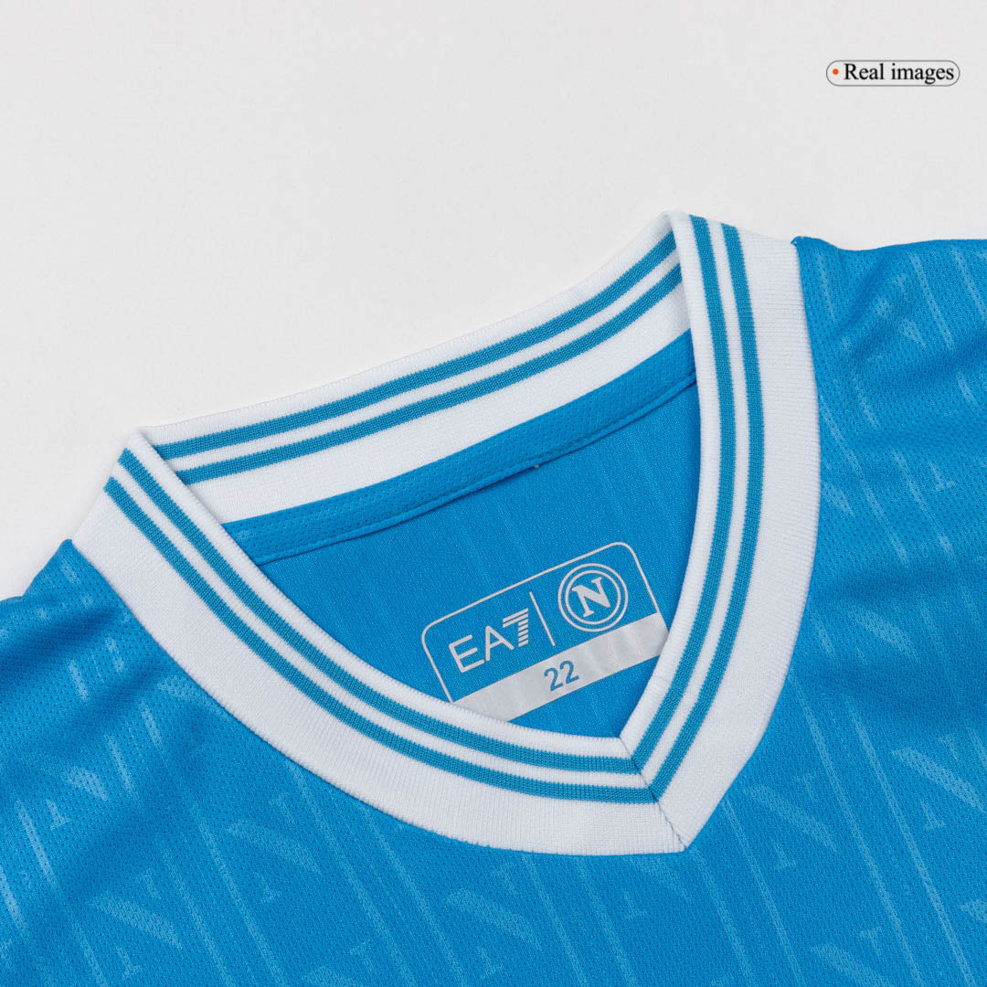 Dziecięcy zestaw piłkarski Napoli Home (koszulka + spodenki + skarpetki) 2025/26