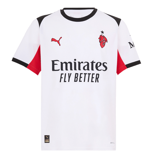 Koszulka wyjazdowa AC Milan 2025/26, biała