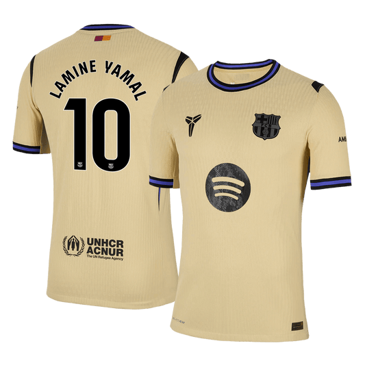 Koszulka wyjazdowa LAMINE YAMAL #10 Authentic Barcelona 2025/26 Yellow - UCL