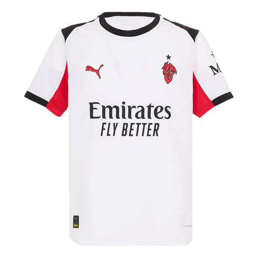 Oryginalna wyjazdowa koszulka piłkarska AC Milan 2025/26 w kolorze białym