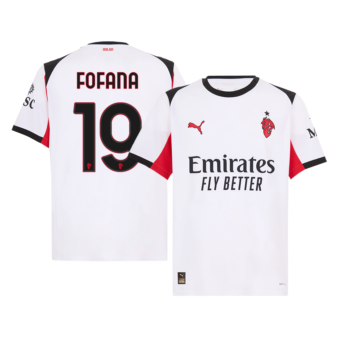 Koszulka wyjazdowa AC Milan FOFANA #19 2025/26