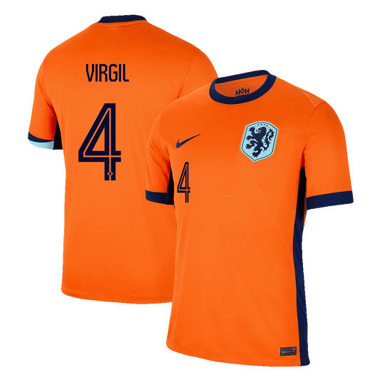 VIRGIL #4 Holandia Koszulka domowa piłkarska Euro 2024