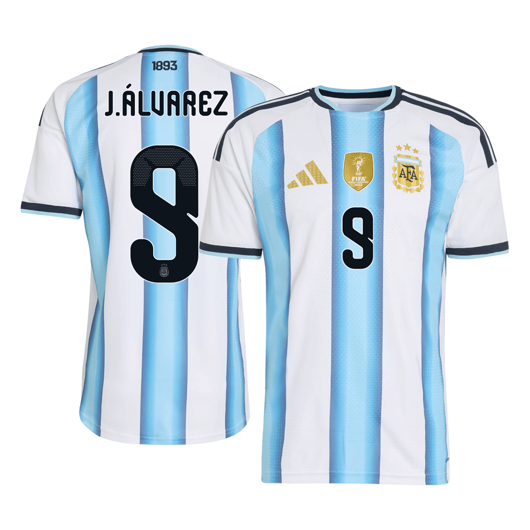 Oryginalna koszulka domowa J.ÁLVAREZA #9 Argentyny na rok 2026