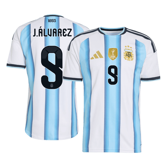 Oryginalna koszulka domowa J.ÁLVAREZA #9 Argentyny na rok 2026