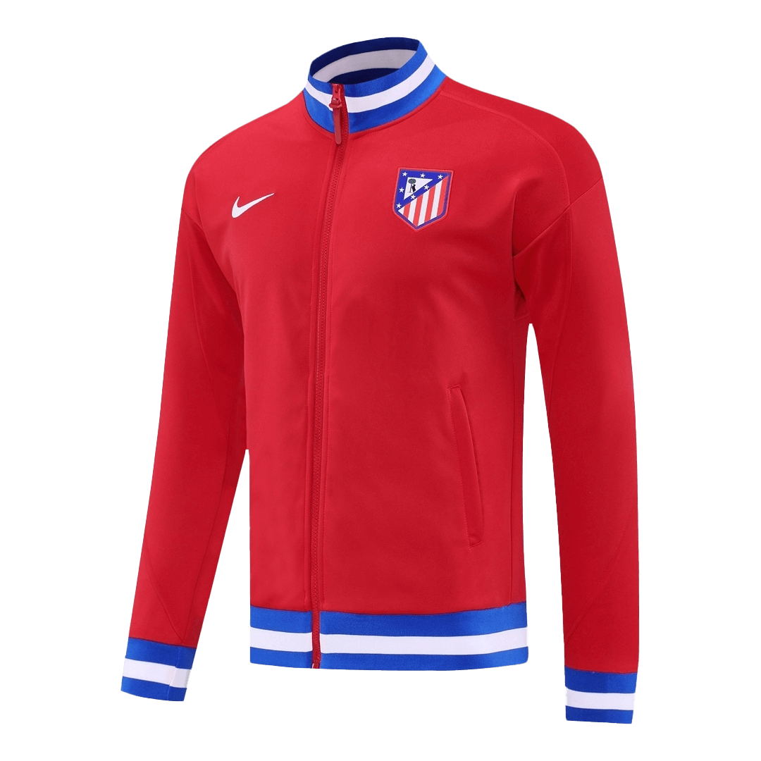 25/26 Atletico Madryt Treningowy Zestaw Kurtka (Kurtka + Spodnie) Czerwony