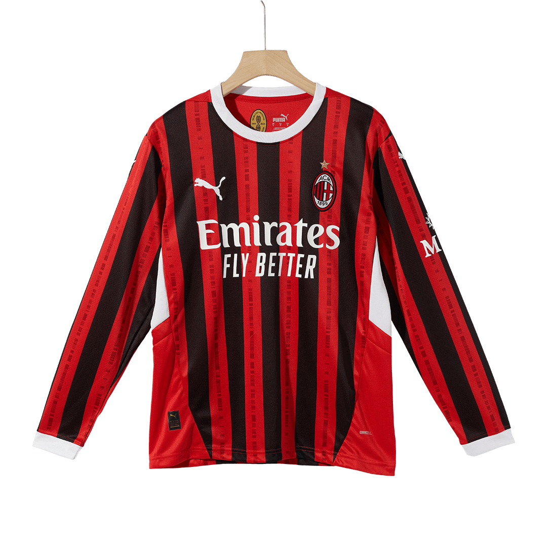 Koszulka piłkarska AC Milan Home z długim rękawem 2024/25