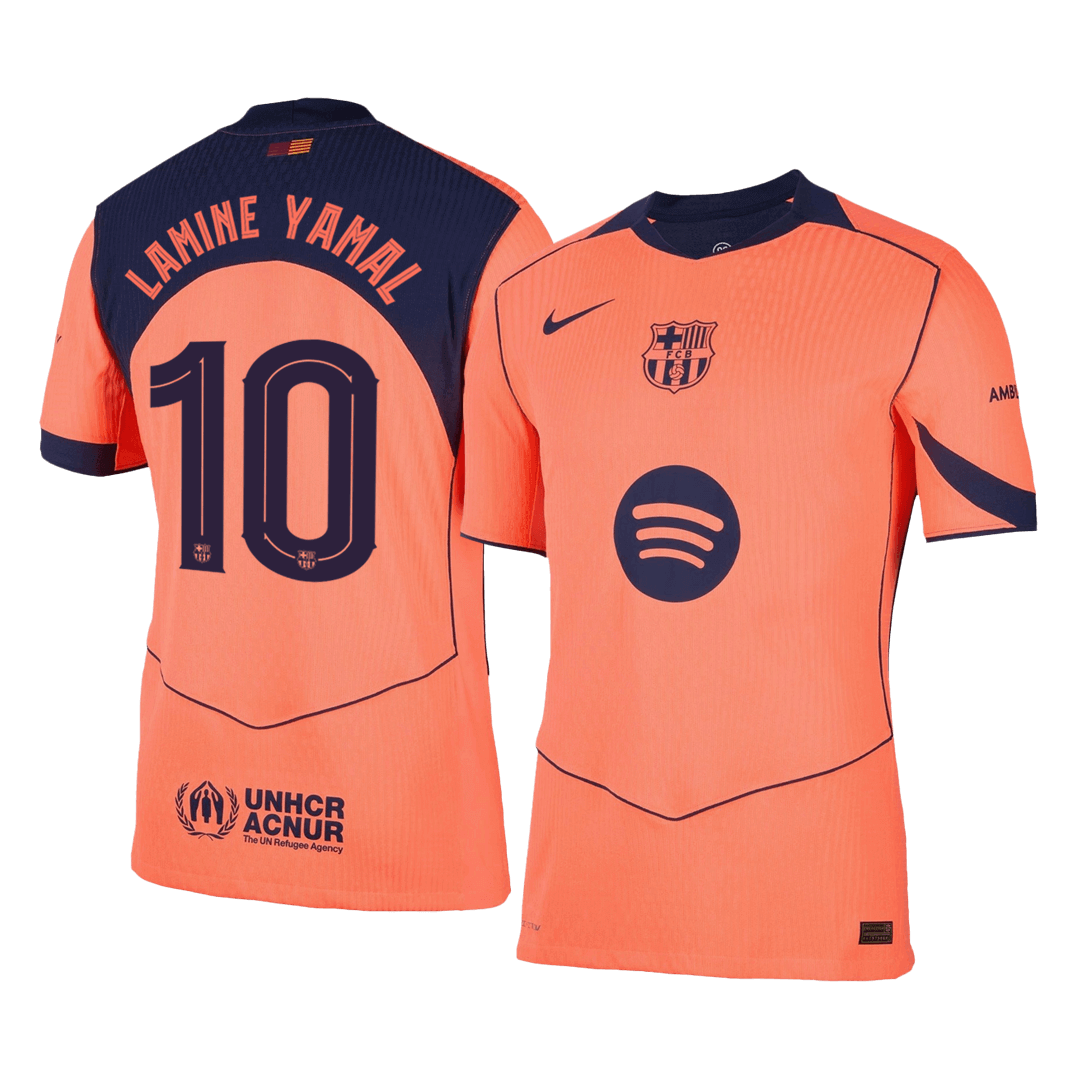 Oryginalna koszulka wyjazdowa LAMINE YAMAL #10 Barcelona Third Away Soccer Jersey 2025/26