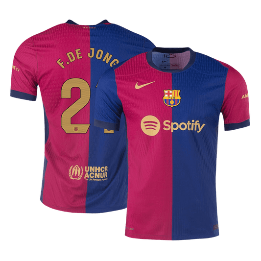 Oryginalna koszulka domowa F.DE JONG #21 Barcelona 2024/25- - stary sponsor