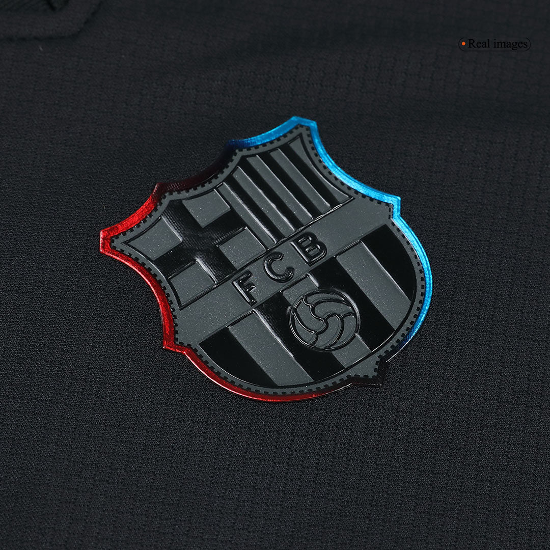 Koszulka wyjazdowa Barcelona X Travis Scott 2024/25, czarna