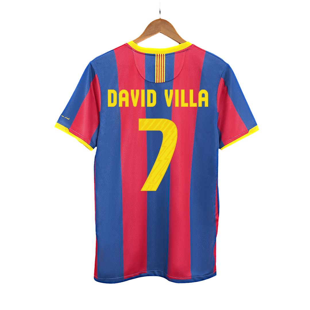 Koszulka piłkarska domowa Barcelony Retro DAVID VILLA #7 2010/11