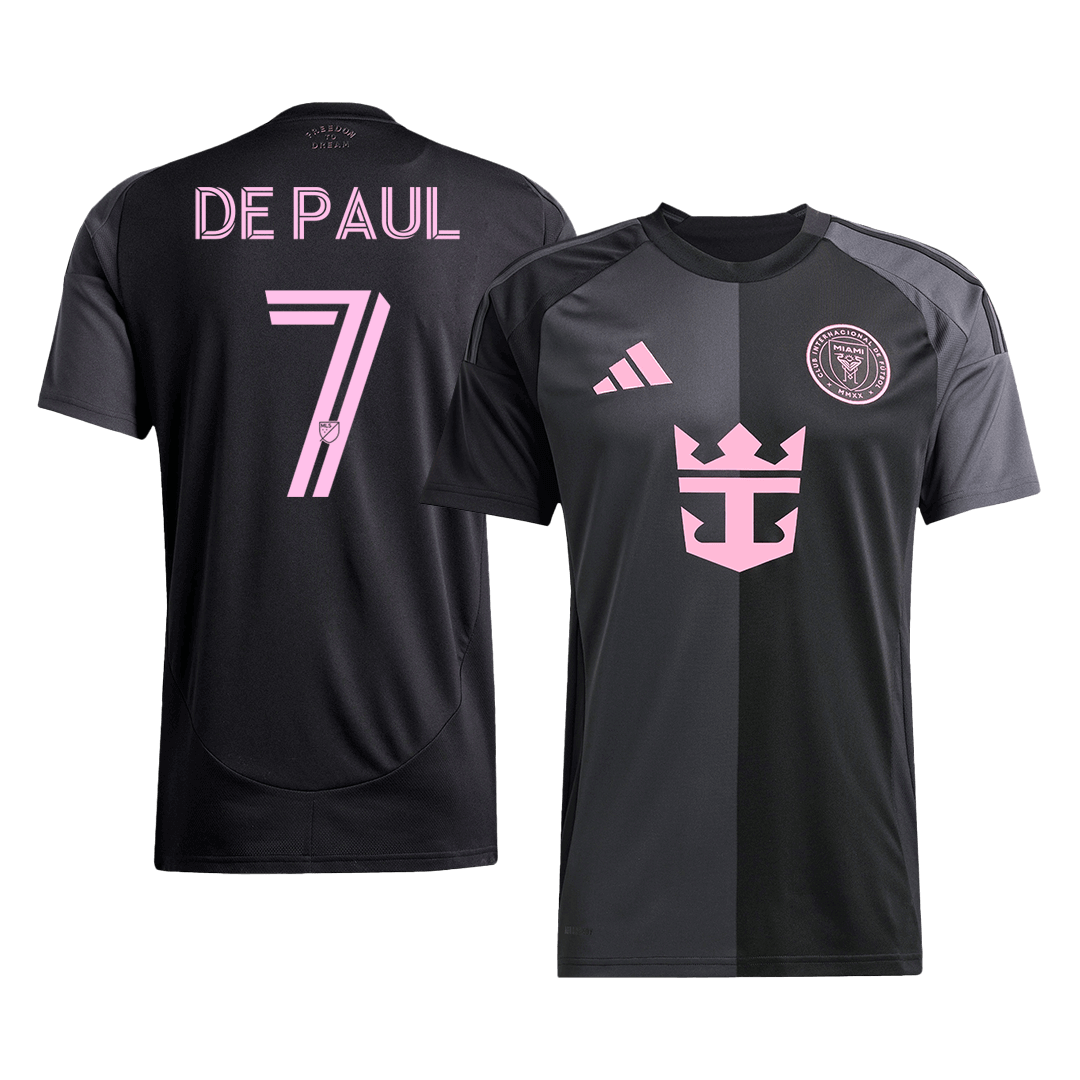 Koszulka wyjazdowa DE PAUL #7 Inter Miami 2025 czarno-szara